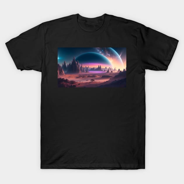 Beautiful scenery on another planet T-Shirt by WODEXZ